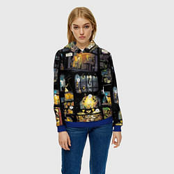 Толстовка-худи женская LITTLE NIGHTMARES, цвет: 3D-синий — фото 2