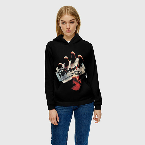 Женская толстовка Judas Priest / 3D-Черный – фото 3