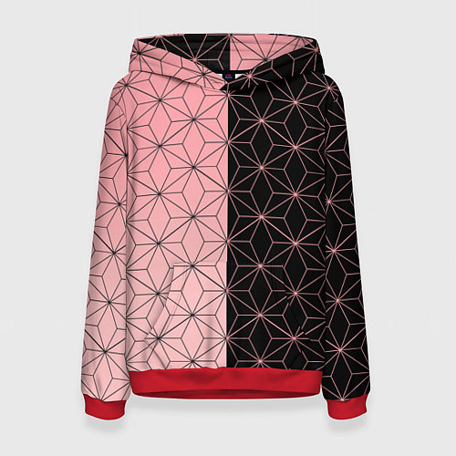 Женская толстовка КОСТЮМ НЕЗУКО NEZUKO / 3D-Красный – фото 1