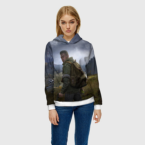 Женская толстовка DAYZ POSTER ДЕЙЗИ ПОСТЕР Z / 3D-Белый – фото 3