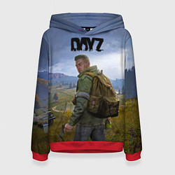 Толстовка-худи женская DayZ ДэйЗи, цвет: 3D-красный