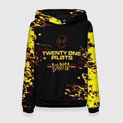 Толстовка-худи женская TWENTY ONE PILOTS TOP, цвет: 3D-черный