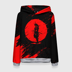 Толстовка-худи женская САМУРАИ SAMURAI, цвет: 3D-меланж