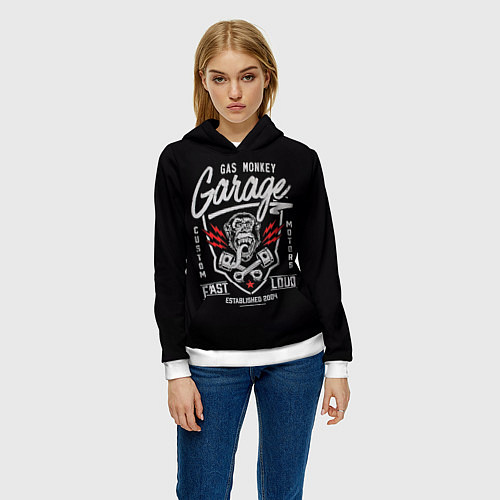 Женская толстовка Gas Monkey Garage / 3D-Белый – фото 3