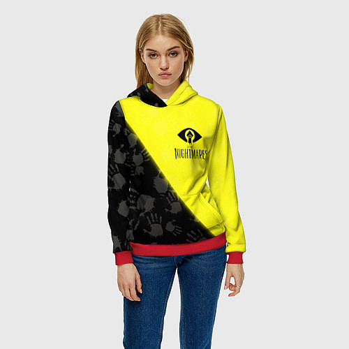 Женская толстовка Little Nightmares / 3D-Красный – фото 3