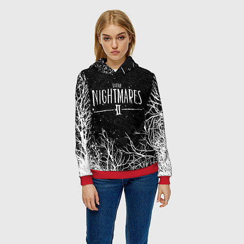 Женская толстовка LITTLE NIGHTMARES ЛЕС / 3D-Красный – фото 3