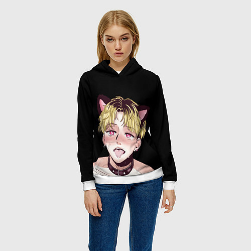 Женская толстовка АхегаоAhegao О Чан У / 3D-Белый – фото 3