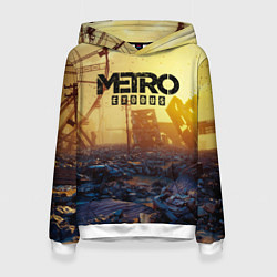 Толстовка-худи женская Metro Exodus, цвет: 3D-белый