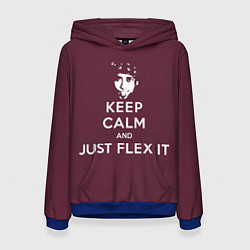 Толстовка-худи женская Flex, цвет: 3D-синий