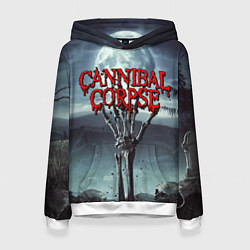 Толстовка-худи женская CANNIBAL CORPSE, цвет: 3D-белый