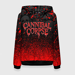 Толстовка-худи женская CANNIBAL CORPSE, цвет: 3D-черный