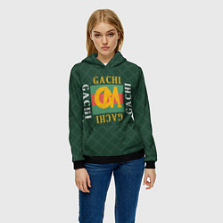 Толстовка-худи женская GACHI GUCCI, цвет: 3D-черный — фото 2