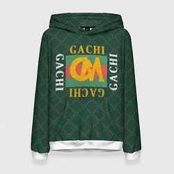 Толстовка-худи женская GACHI GUCCI, цвет: 3D-белый