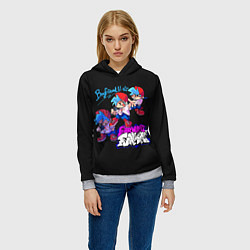 Толстовка-худи женская Friday Night Funkin, цвет: 3D-меланж — фото 2