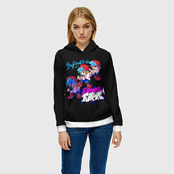Толстовка-худи женская Friday Night Funkin, цвет: 3D-белый — фото 2