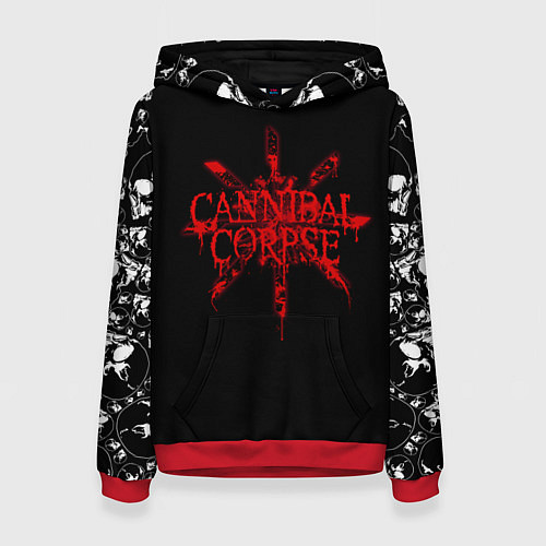 Женская толстовка Cannibal Corpse / 3D-Красный – фото 1