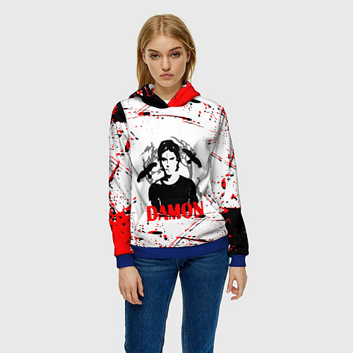 Женская толстовка Дневники вампира, / 3D-Синий – фото 3