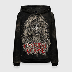 Толстовка-худи женская Cannibal Corpse, цвет: 3D-черный