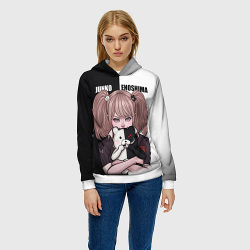 Женская толстовка MONOKUMA JUNKO / 3D-Белый – фото 3