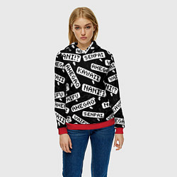 Толстовка-худи женская ANIME, цвет: 3D-красный — фото 2