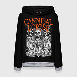 Толстовка-худи женская Cannibal Corpse, цвет: 3D-меланж