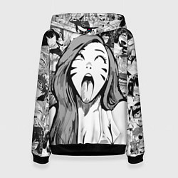 Толстовка-худи женская Belle Delphine Ahegao, цвет: 3D-черный