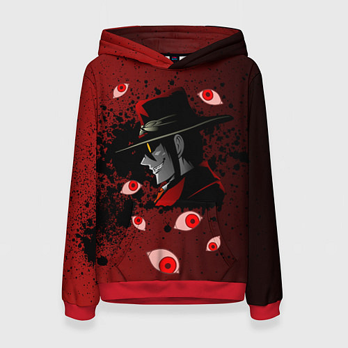Женская толстовка ХеллсингHellsing / 3D-Красный – фото 1