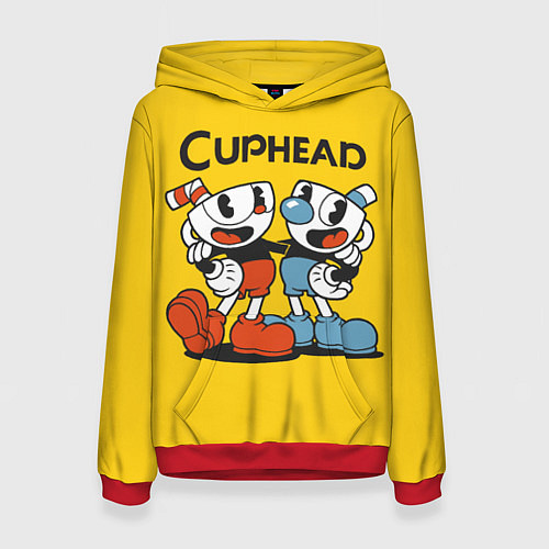 Женская толстовка CUPHEAD / 3D-Красный – фото 1