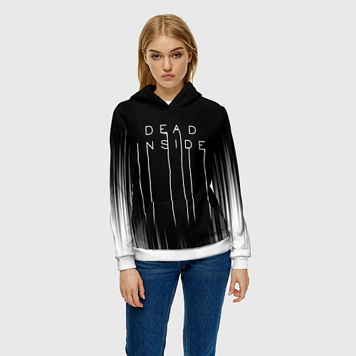 Женская толстовка DEAD INSIDE DEATH STRANDING / 3D-Белый – фото 3