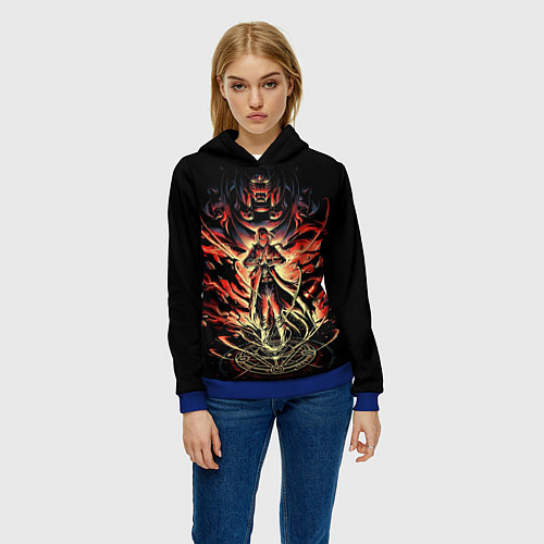 Женская толстовка СТАЛЬНОЙ АЛХИМИК / 3D-Синий – фото 3