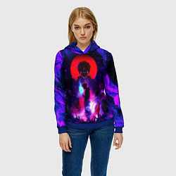 Толстовка-худи женская МАГИЧЕСКАЯ БИТВА SUKUNA, цвет: 3D-синий — фото 2