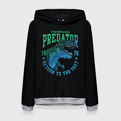 Толстовка-худи женская Dino predator, цвет: 3D-меланж