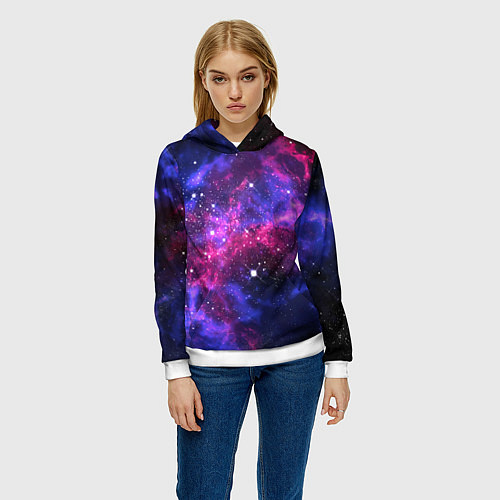 Женская толстовка Distant space / 3D-Белый – фото 3