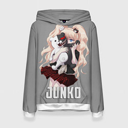 Толстовка-худи женская MONOKUMA JUNKO, цвет: 3D-белый