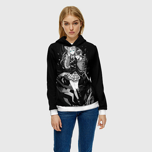 Женская толстовка Ангелы смерти / 3D-Белый – фото 3