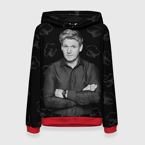 Женская толстовка ГОРДОН РАМЗИ Gordon Ramsay / 3D-Красный – фото 1