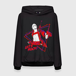 Толстовка-худи женская Lets Rock DMC, цвет: 3D-черный