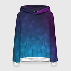 Толстовка-худи женская BASTERIA, цвет: 3D-белый