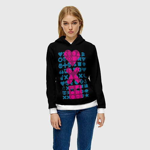 Женская толстовка Любовь Смерть Роботы / 3D-Белый – фото 3