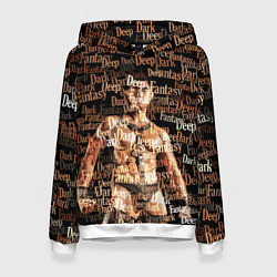 Толстовка-худи женская Deep Dark Fantasy, цвет: 3D-белый