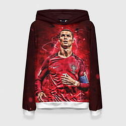 Женская толстовка Cristiano Ronaldo Portugal