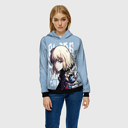 Толстовка-худи женская Blade Dancer, цвет: 3D-черный — фото 2