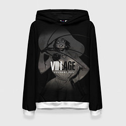 Толстовка-худи женская Resident Evil Леди Димитреску, цвет: 3D-белый