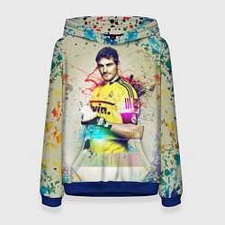 Толстовка-худи женская Iker Casillas, цвет: 3D-синий
