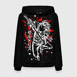 Толстовка-худи женская Семь смертных грехов, Зелдрис, цвет: 3D-черный