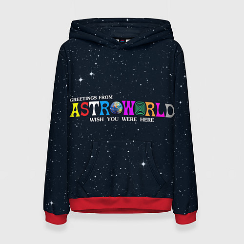 Женская толстовка Astroworld / 3D-Красный – фото 1