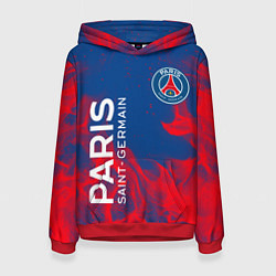 Толстовка-худи женская ФК ПСЖ PARIS SAINT GERMAIN, цвет: 3D-красный