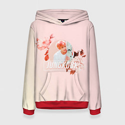 Толстовка-худи женская Чон Чонгук, цвет: 3D-красный