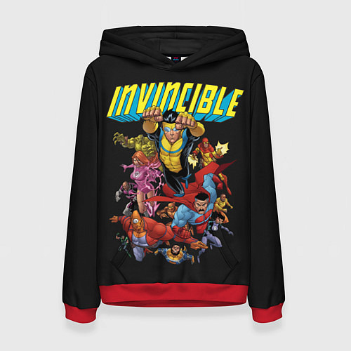 Женская толстовка Неуязвимый Invincible / 3D-Красный – фото 1