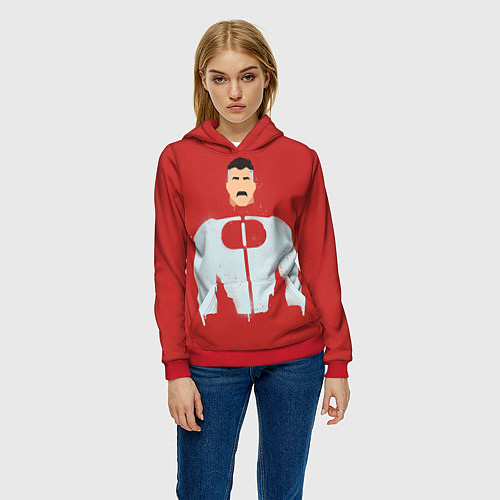 Женская толстовка Омни-Мэн Нолан Грейсон / 3D-Красный – фото 3